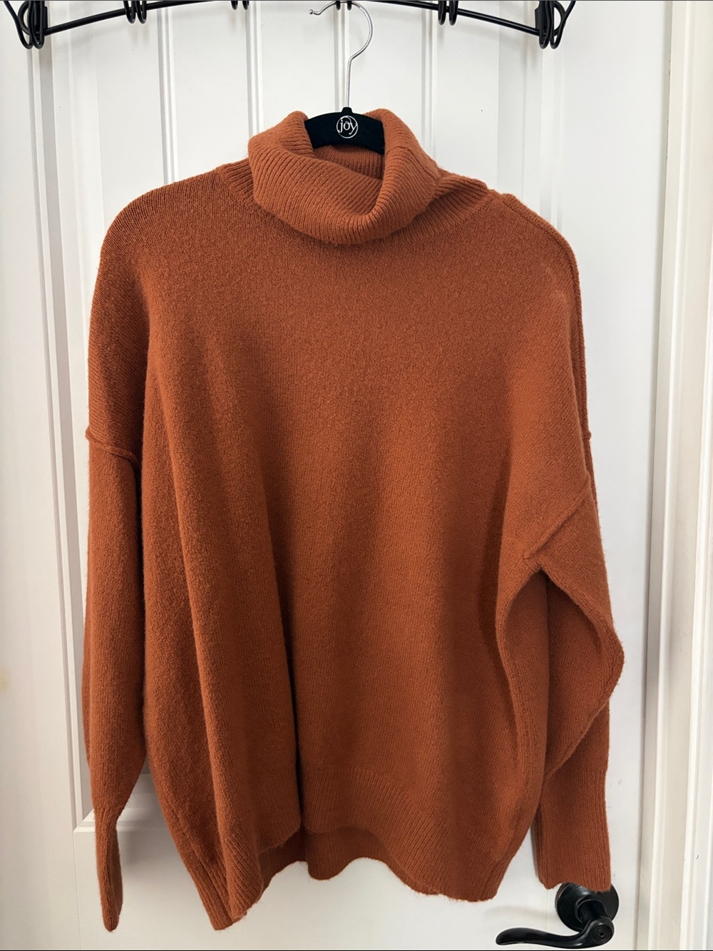 Vince Camuto Rust Orange Turtleneck Sweater